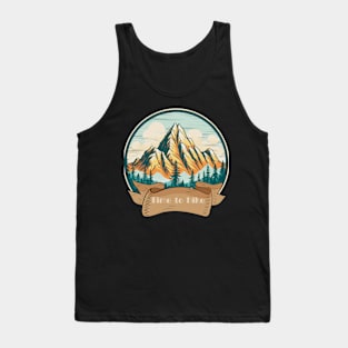 Time To Hike Love To Hike Mountain Adventure Tank Top